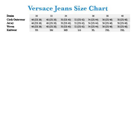 versace jeans shirt size guide|does versace clothes run small.